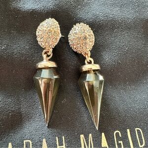 Sarah Magid drop crystal dagger earrings
